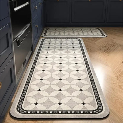 Non-Slip Crystal Velvet Kitchen Mat for Home, Living Room, and Bedroom, Carpet - Loovy # 