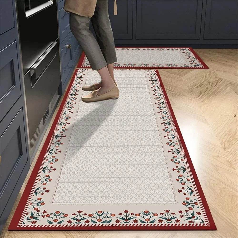 Non-Slip Crystal Velvet Kitchen Mat for Home, Living Room, and Bedroom, Carpet - Loovy # 