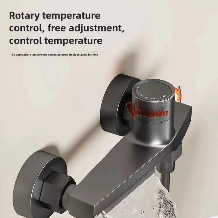 Wall-Mounted Waterfall Bathtub Faucet with Hand Shower – Gray Chrome Finish - Loovy # 