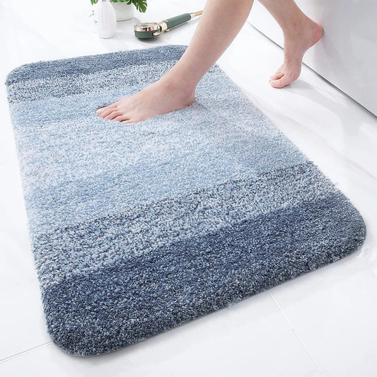 Shaggy Microfiber Bath Mat – Super Absorbent and Non-Slip Bathroom Rug - Loovy # 