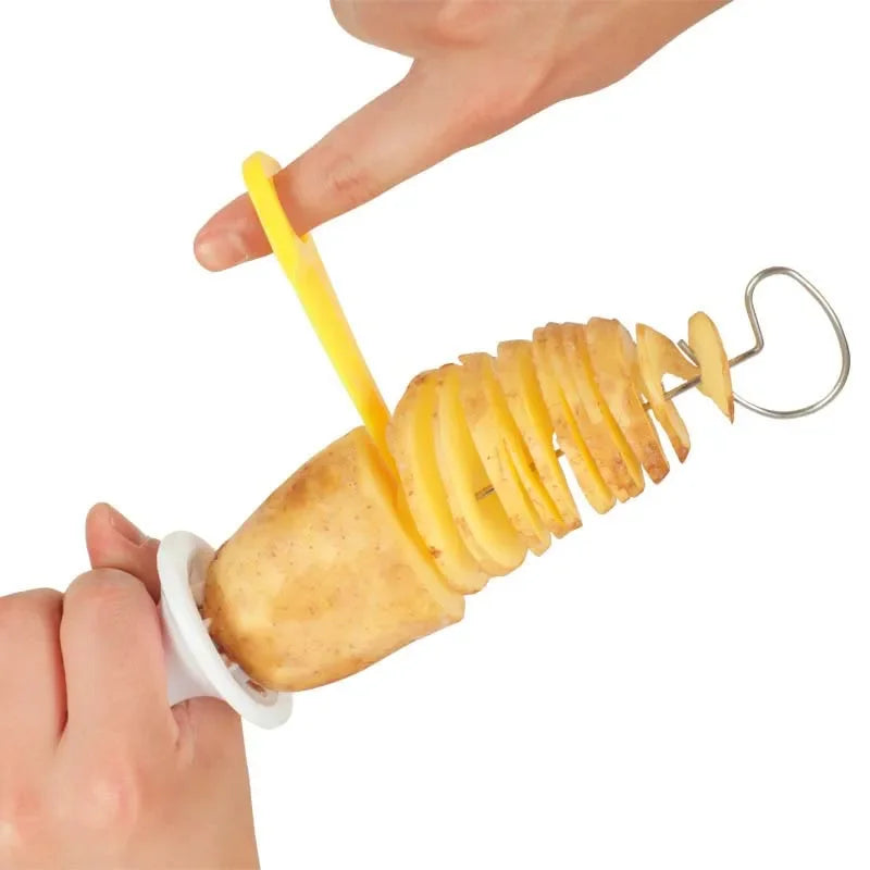 Whirlwind Potato Spiral Cutter - Creates Perfect Spiral Potato Slices - Loovy # 
