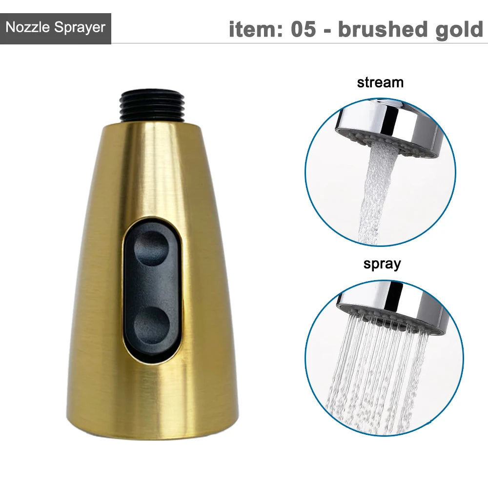 G1/2 Kitchen Faucet Pull-Out Sprayer - Replacement Nozzle for Easy Cleaning - Loovy # 