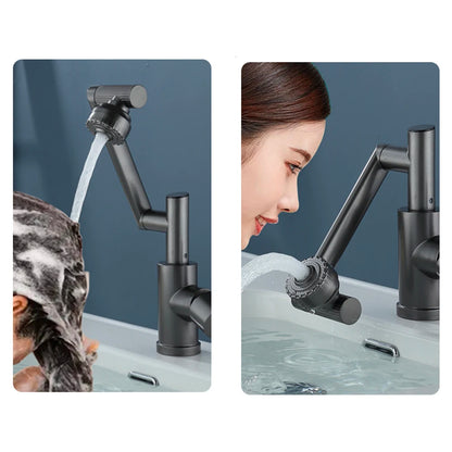 Digital Display LED Basin Faucet – 360° Swivel, Hot and Cold Water Mixer - Loovy # 