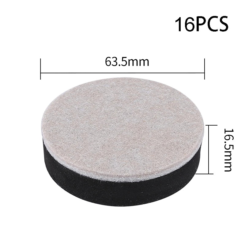 16 Pack Furniture Sliders - Felt Pads for Easy Moving on Carpets - Loovy # 