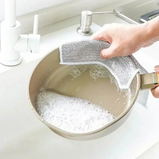 Magic Steel Wire Cleaning Cloth – Efficient and Eco-Friendly Kitchen Helper - Loovy # 