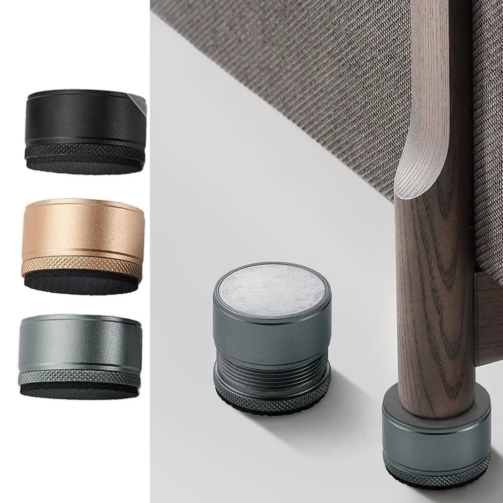 Metal Furniture Leg Riser – Non-Slip Cushion Pad for Tables, Chairs, Beds, and Cabinets - Loovy # 