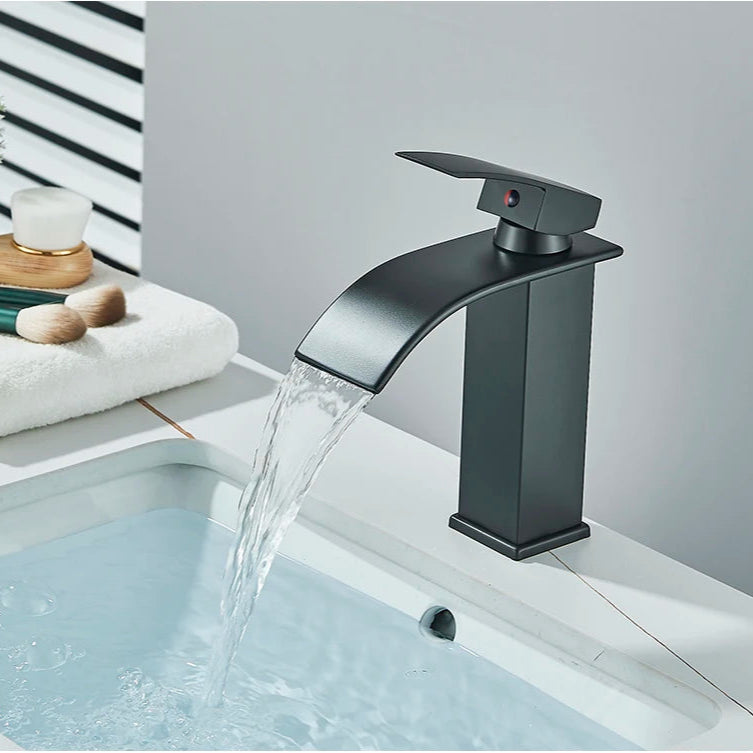 Waterfall Bathroom Basin Faucet – Elegant and Functional - Loovy # 