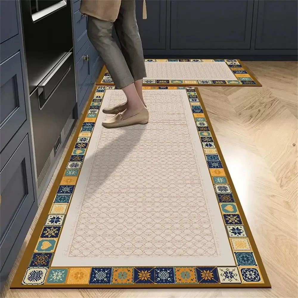 Non-Slip Crystal Velvet Kitchen Mat for Home, Living Room, and Bedroom, Carpet - Loovy # 