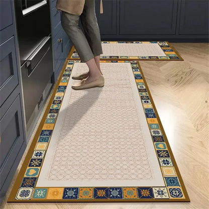 Non-Slip Crystal Velvet Kitchen Mat for Home, Living Room, and Bedroom, Carpet - Loovy # 
