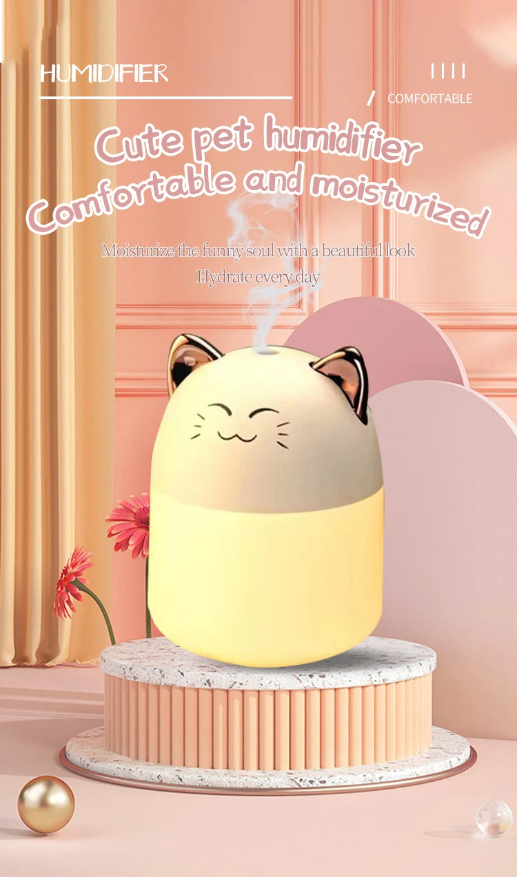 Adorable Mini Pet Humidifier: Enhance Your Space with Style and Comfort - Loovy # 