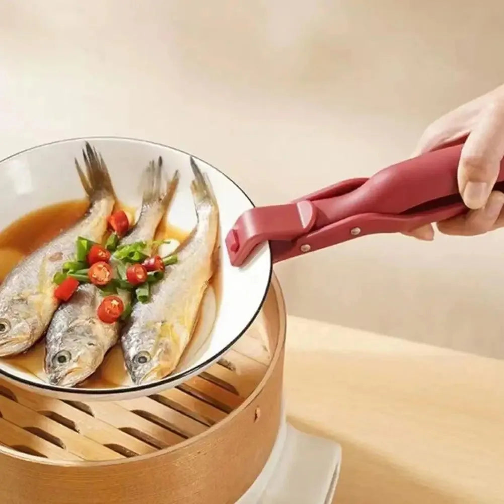 Anti-Scald Bowl & Plate Clip - Silicone Kitchen Tool for Safe Handling - Loovy # 