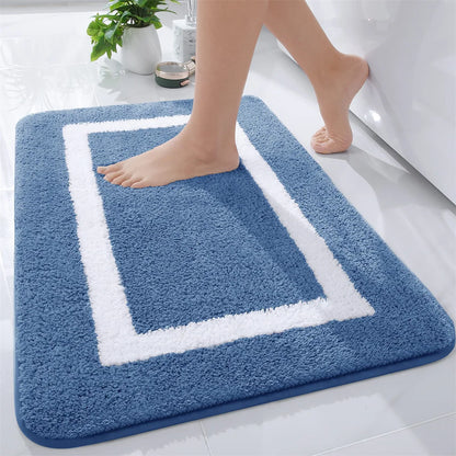 Shaggy Microfiber Bath Mat – Super Absorbent and Non-Slip Bathroom Rug - Loovy # 