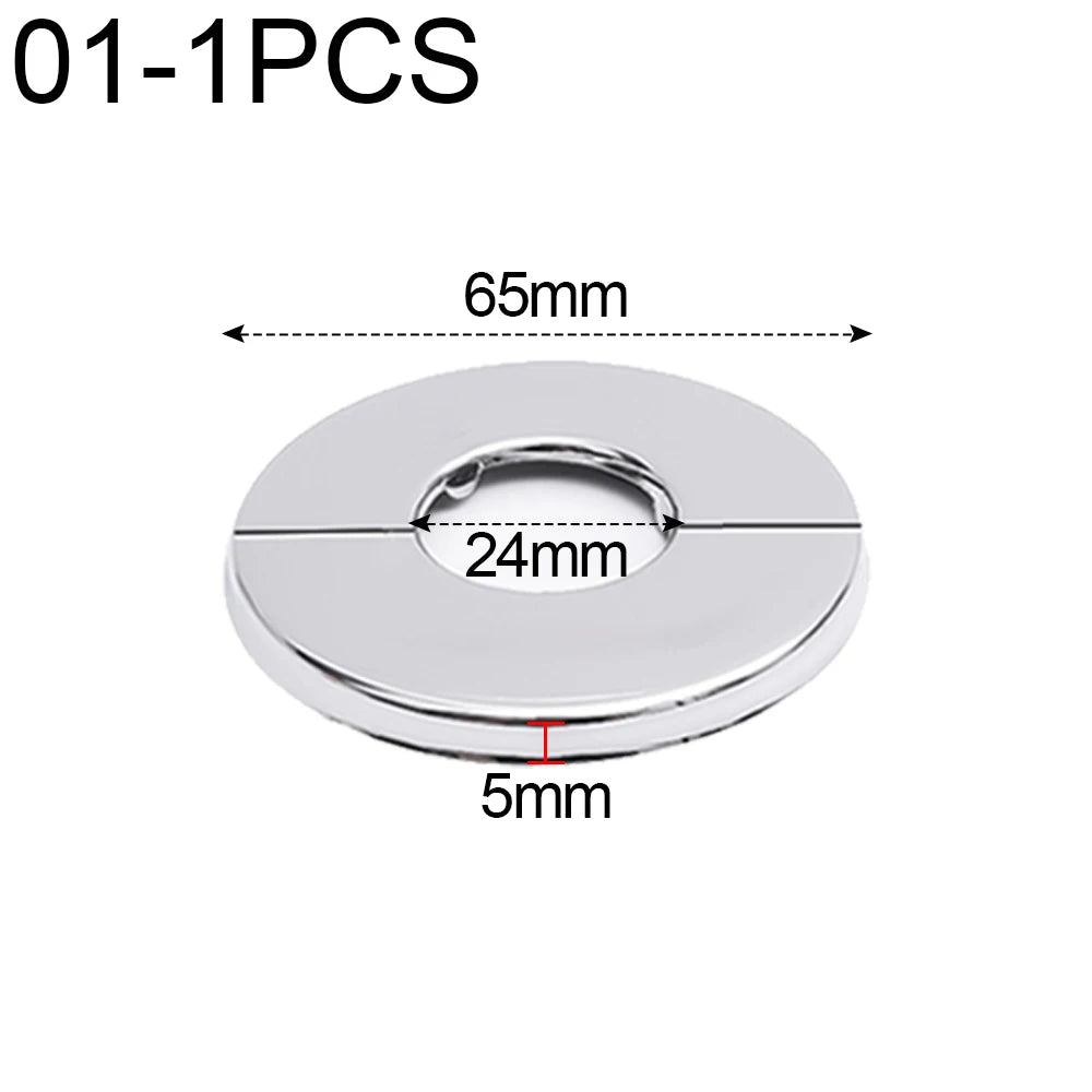 Decorative Stainless Steel Faucet Cover – Self-Adhesive Water Pipe Wall Hole Covers for Bathroom & Kitchen - Loovy # 