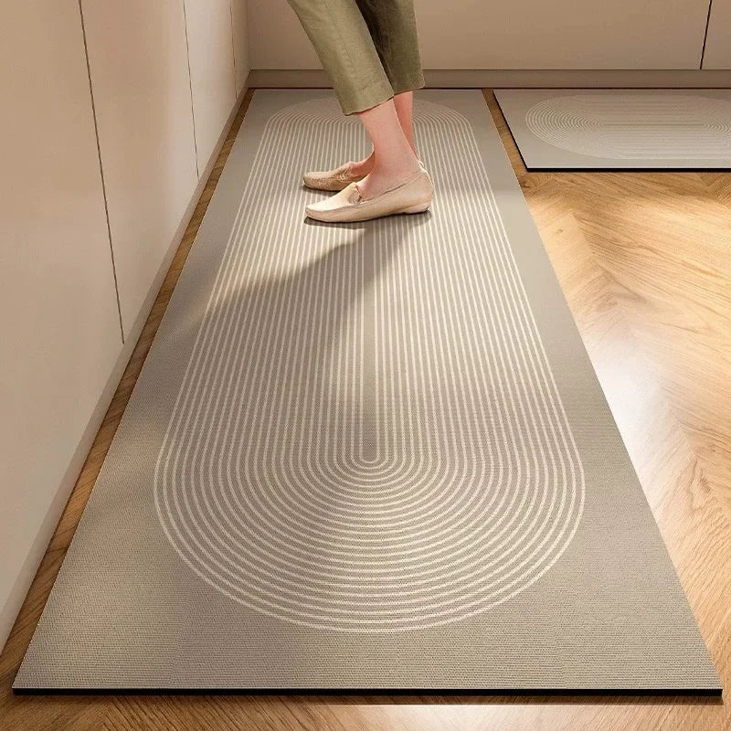 Soft Kitchen Diatomite Mud Floor Mat – Modern Anti-Slip and Absorbent Solution - Loovy # 
