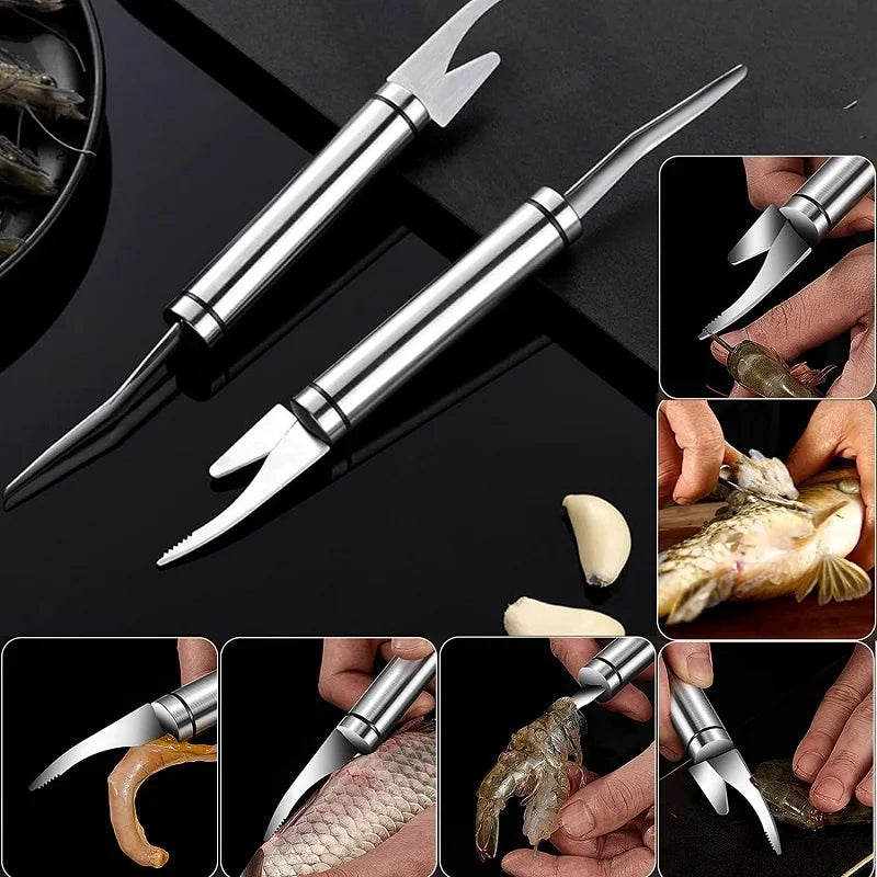 Multifunctional Shrimp Peeling Tool – Fast and Efficient Seafood Prep - Loovy # 