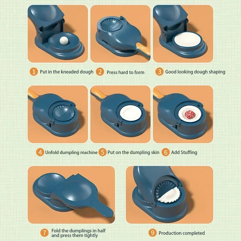 2-in-1 Dumpling Maker - Easy & Fast Dumpling Press for Home Cooks - Loovy # 
