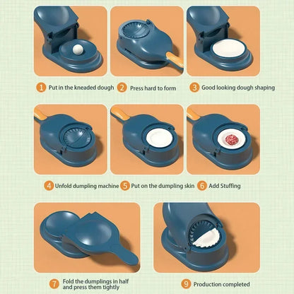 2-in-1 Dumpling Maker - Easy & Fast Dumpling Press for Home Cooks - Loovy # 