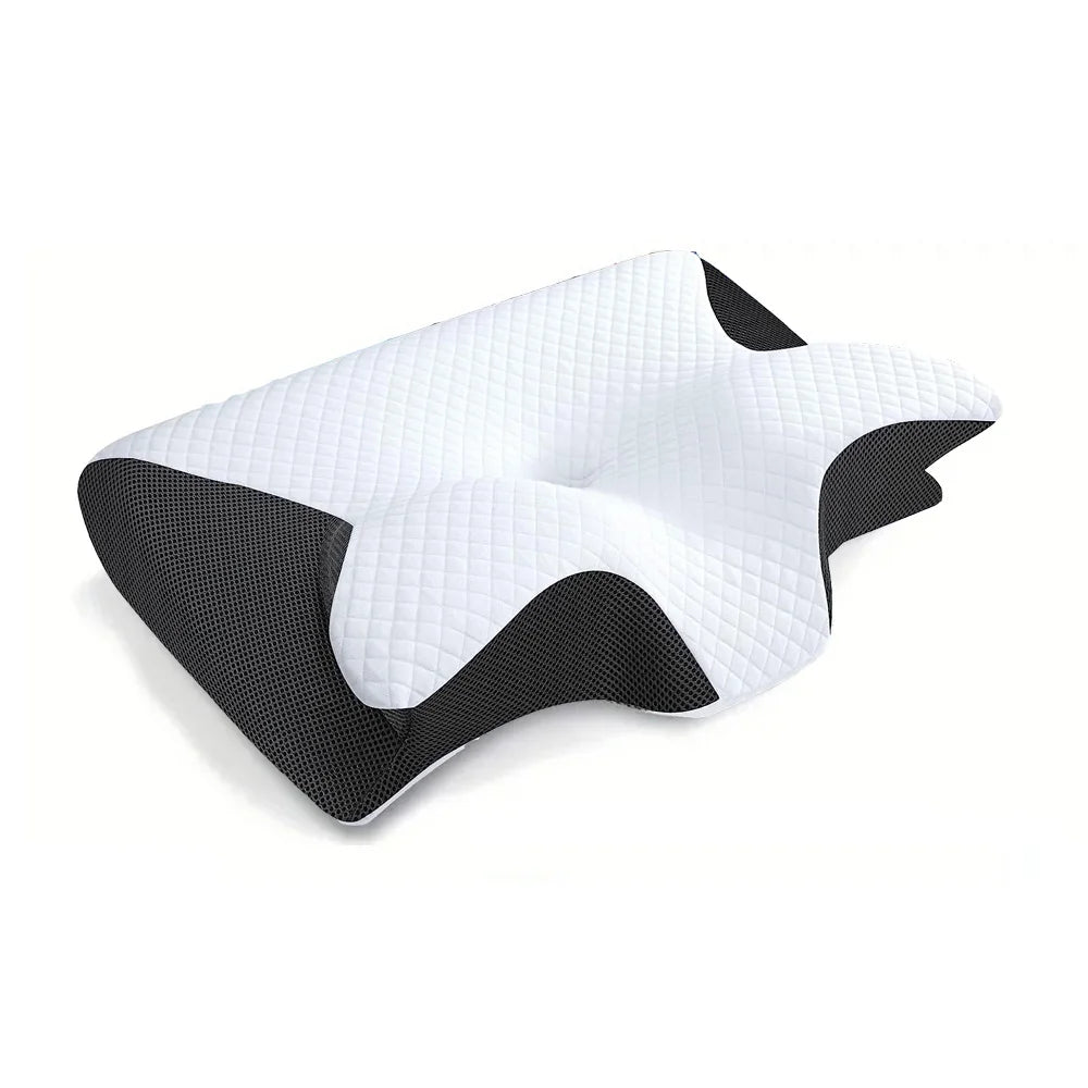 Butterfly Memory Foam Neck Pillow – Orthopedic Cervical Support - Loovy # 