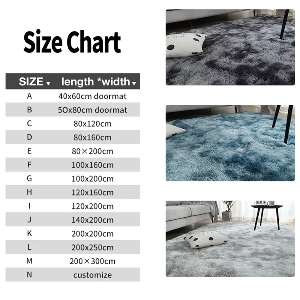 Modern Minimalist Rectangle Plush Carpet for Bedroom and Living Room - Loovy # 