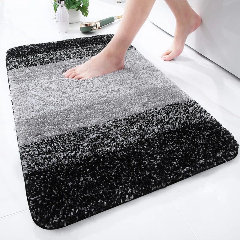 Shaggy Microfiber Bath Mat – Super Absorbent and Non-Slip Bathroom Rug - Loovy # 
