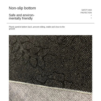 Modern Geometric Line Carpet – Crystal Velvet Mat for Living Room, Bedroom, and More - Loovy # 