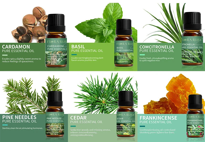 Pure Essential Oils for Diffusers – Lavender, Eucalyptus, Tea Tree, Peppermint, and More - Loovy # 