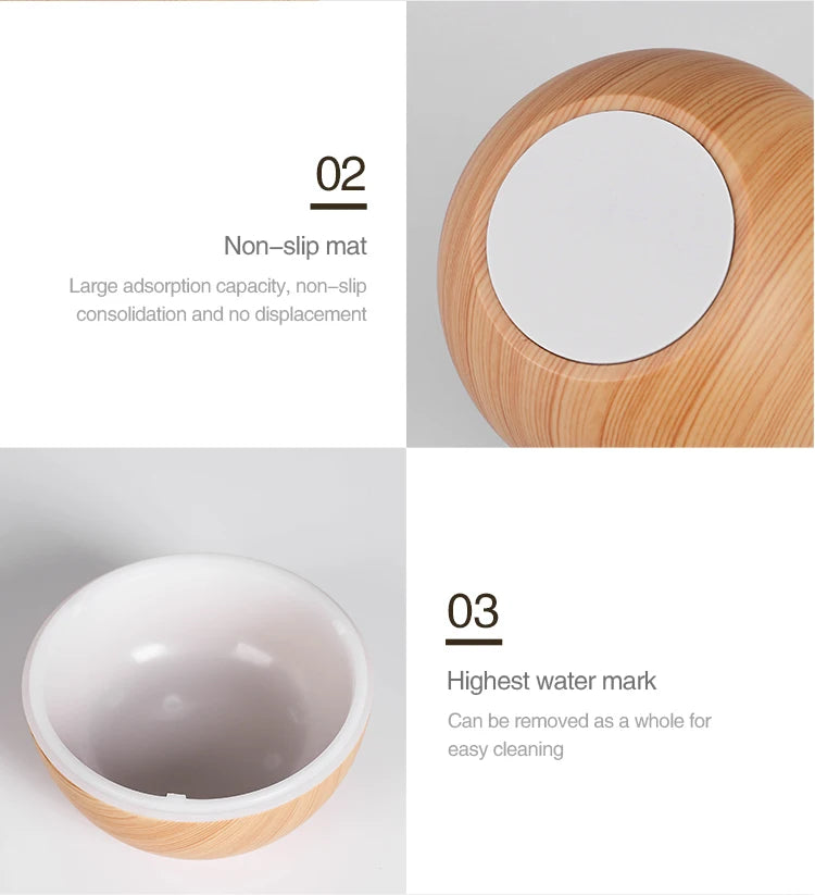 Mini USB Ultrasonic Wood Grain Aroma Diffuser & Air Humidifier - Loovy # 