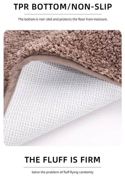 Soft & Comfortable Thick Plush Floor Mat - Non-Slip, Water-Absorbent Rug for Home Use - Loovy # 