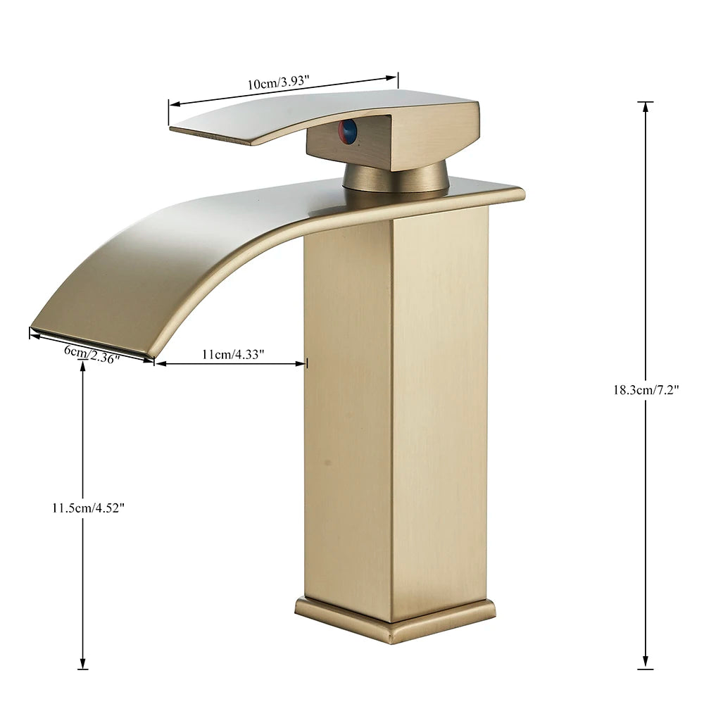 Waterfall Bathroom Basin Faucet – Elegant and Functional - Loovy # 