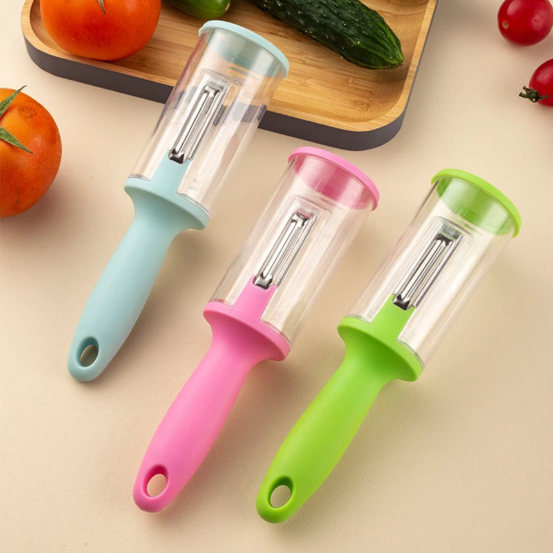 Multifunctional Peeler with Storage - Fish Scale Remover & Fruit/Vegetable Peeler - Loovy # 