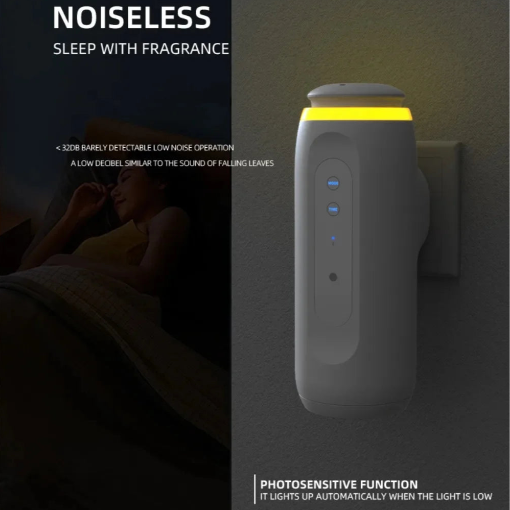 300m³ Wall Plug Aroma Diffuser – Smart Bluetooth-Controlled Fragrance Air Freshener - Loovy # 