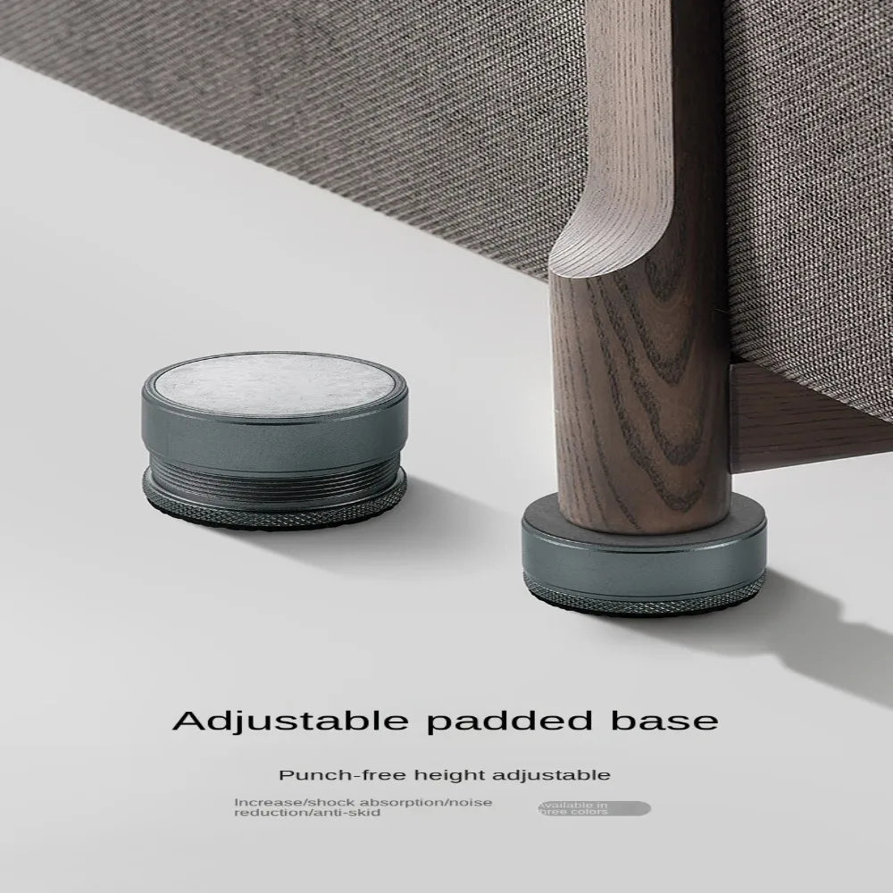Metal Furniture Leg Riser – Non-Slip Cushion Pad for Tables, Chairs, Beds, and Cabinets - Loovy # 