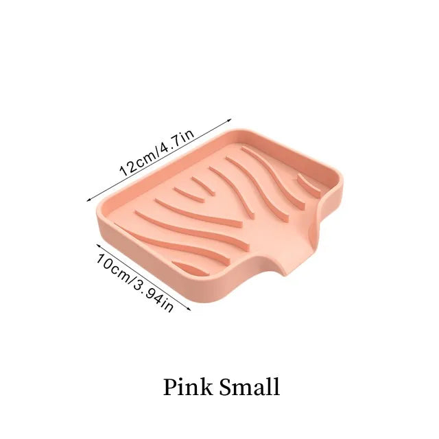 Silicone Soap Dish with Drainage - Self-Draining for Bathroom & Kitchen - Loovy # 
