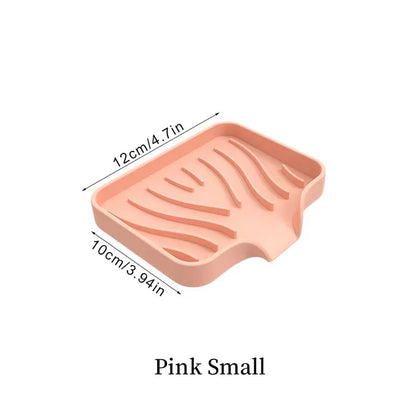 Silicone Soap Dish with Drainage - Self-Draining for Bathroom & Kitchen - Loovy # 