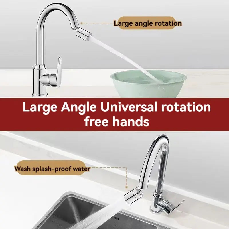 360° Rotating Faucet Extender with Anti-Splash - For Bathroom & Kitchen Sinks - Loovy # 