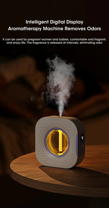 60㎡ Oil Aromatherapy Diffuser – Wall-Mounted & Desktop Air Purifying Machine with Colorful Night Light - Loovy # 