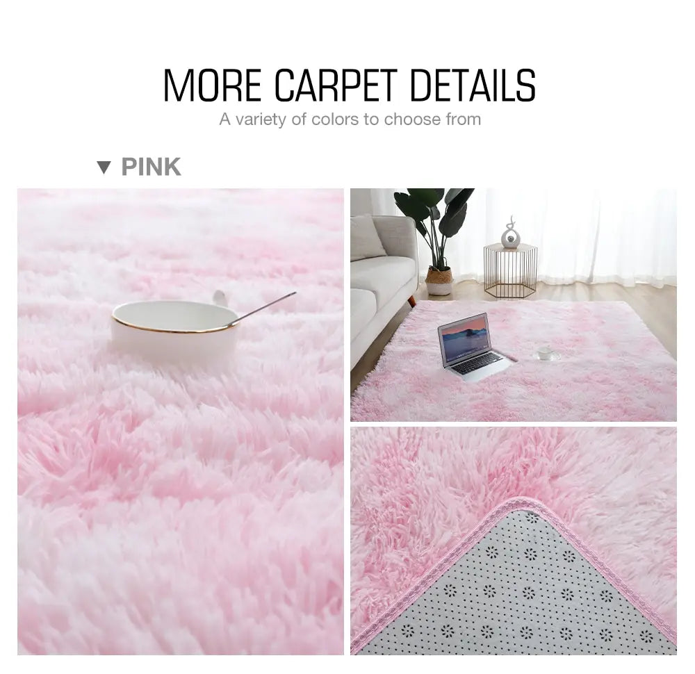 Modern Minimalist Rectangle Plush Carpet for Bedroom and Living Room - Loovy # 