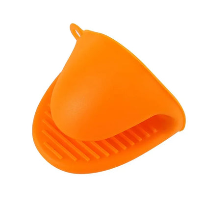 1PC Heat Resistant Silicone Oven Mitts with Clips - Non-Slip & Anti-Scalding for Safe Cooking - Loovy # 