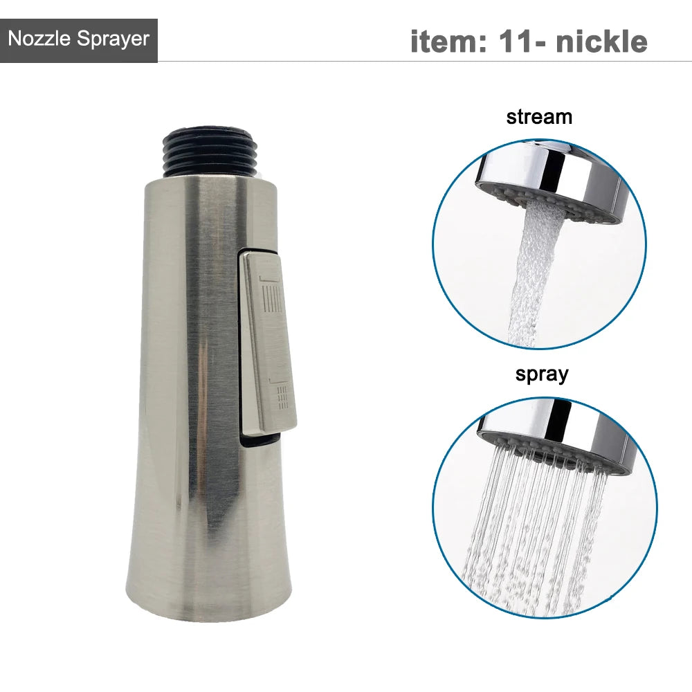 G1/2 Kitchen Faucet Pull-Out Sprayer - Replacement Nozzle for Easy Cleaning - Loovy