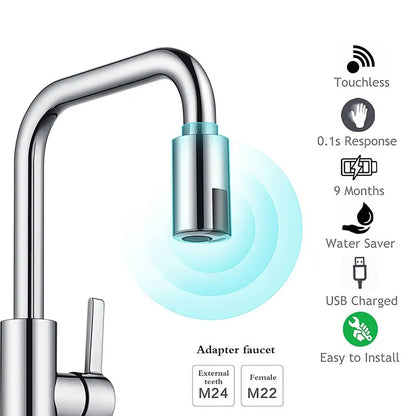 Intelligent Touchless Faucet Adapter with Sensor Technology - Loovy # 