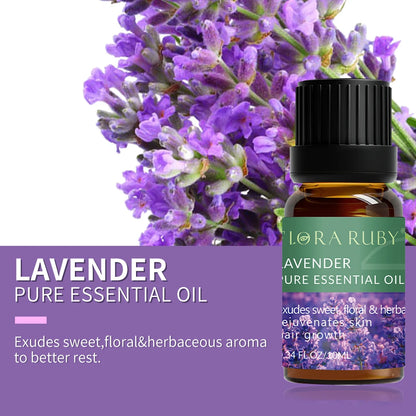 Pure Essential Oils for Diffusers – Lavender, Eucalyptus, Tea Tree, Peppermint, and More - Loovy