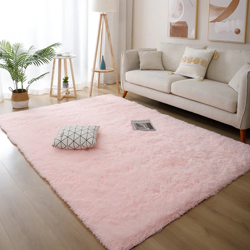 Fluffy Non-Slip Carpet – Modern Bedroom & Living Room Rug for Home Décor - Loovy # 