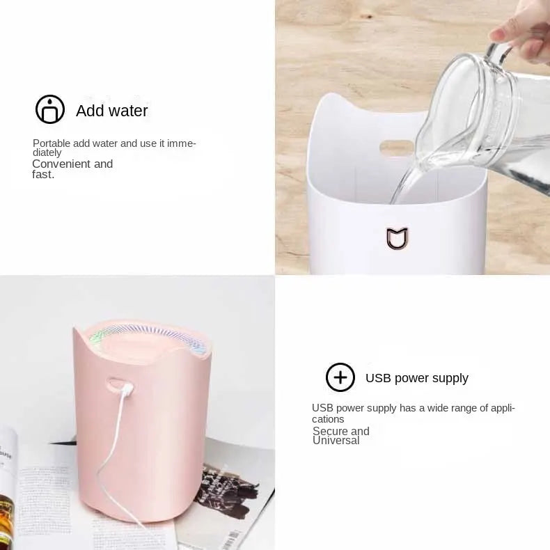 3000ml Dual Jet Air Humidifier – Large Capacity Ultrasonic Aroma Diffuser - Loovy # 