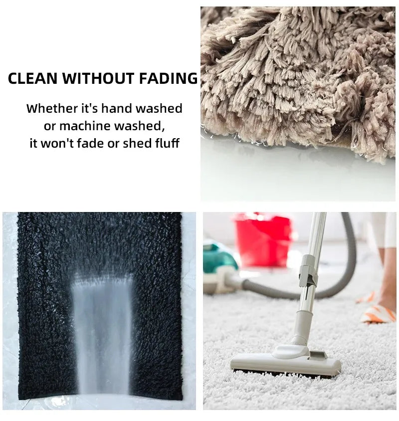 Soft & Comfortable Thick Plush Floor Mat - Non-Slip, Water-Absorbent Rug for Home Use - Loovy # 