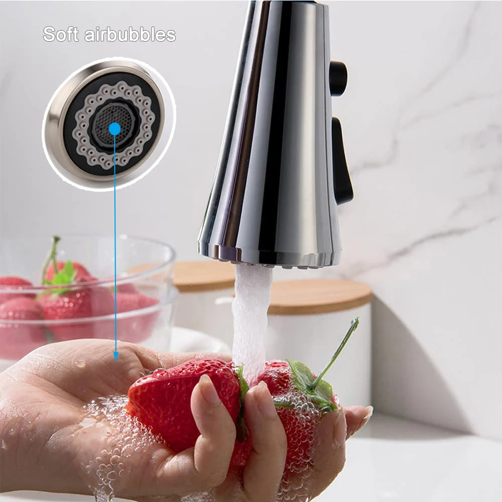 G1/2 Kitchen Faucet Pull-Out Sprayer - Replacement Nozzle for Easy Cleaning - Loovy # 