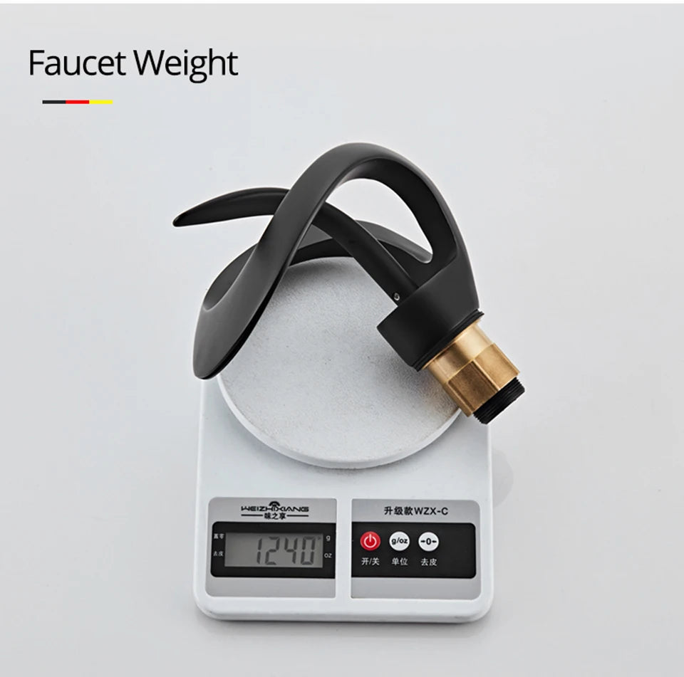 Creative Matte Golden Bathroom Basin Faucet – Modern Elegance for Your Sink - Loovy # 