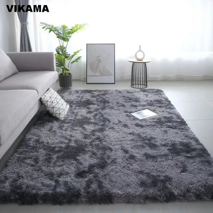 Modern Minimalist Luxury Living Room Carpet - Silk Wool Non-Slip Rug - Loovy # 