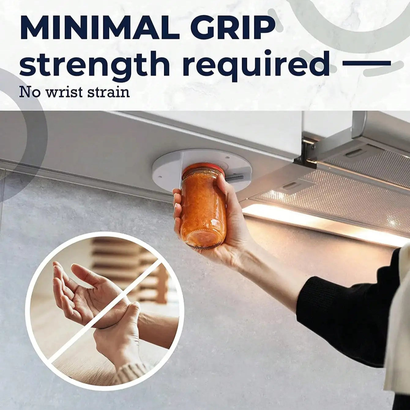 Circular Can Opener - Hidden Under Cabinet Bottle & Can Opener for Kitchen - Loovy # 