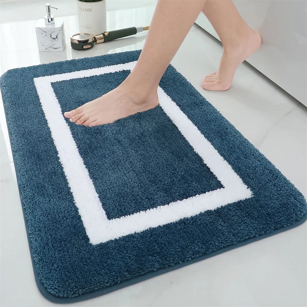 Shaggy Microfiber Bath Mat – Super Absorbent and Non-Slip Bathroom Rug - Loovy # 