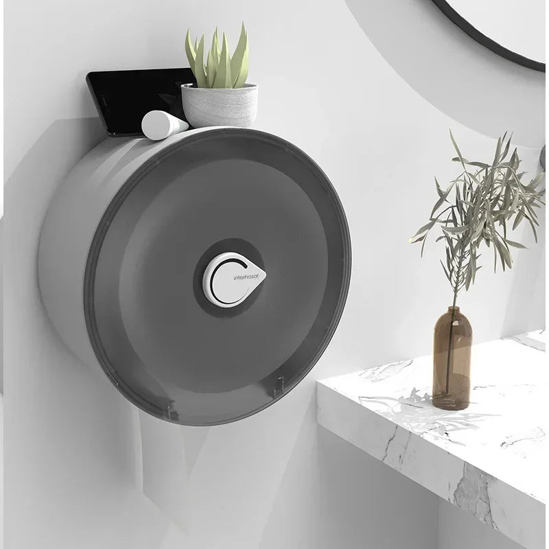Large capacity tissue holder tissue box wall mounted roll paper box toilet tissue holder paper box - Loovy # 